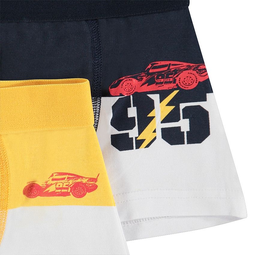 Lot de 2 boxers bicolores Disney/Pixar® print Cars - Blanc