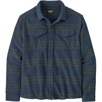 Patagonia Fjord Flannel Hemd Treelined: Smolder Blue Herren