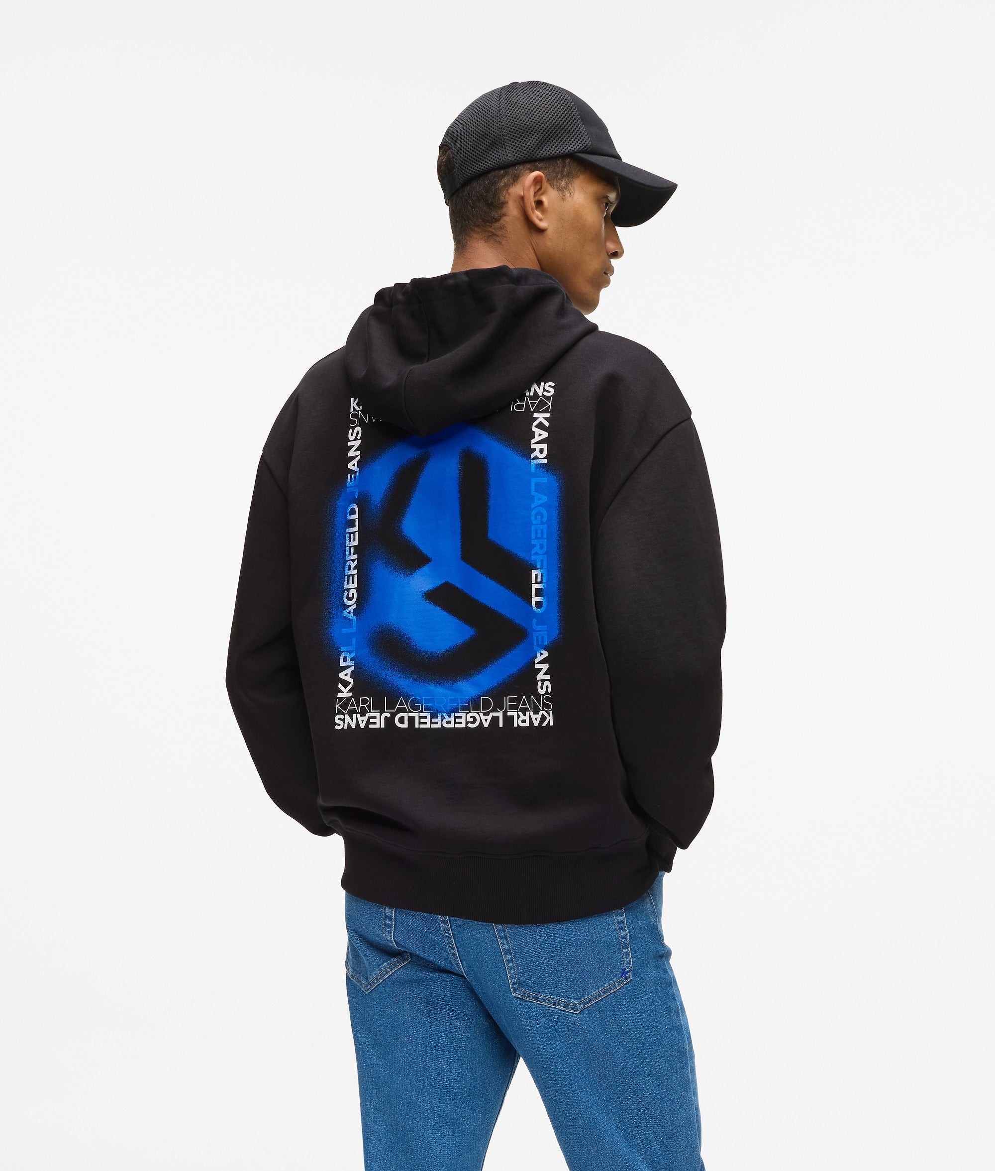 Graffiti hoodie met Monogram