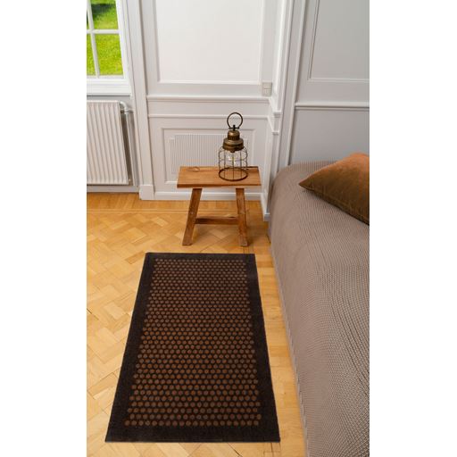 Tica Copenhagen Dot Gulvmåtte, Cognac/Mørkebrun, 67x120 cm