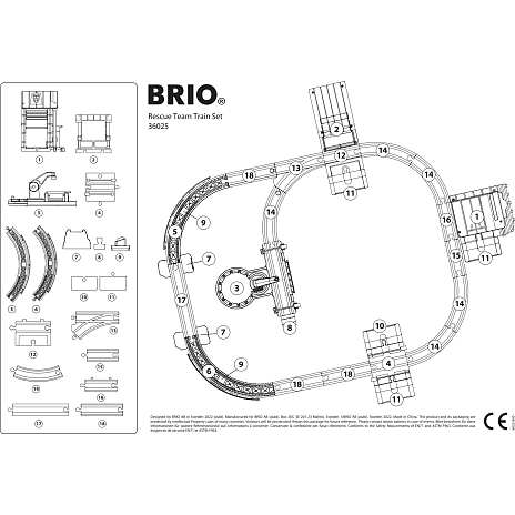 Brio 36025 togbane rednings togsæt