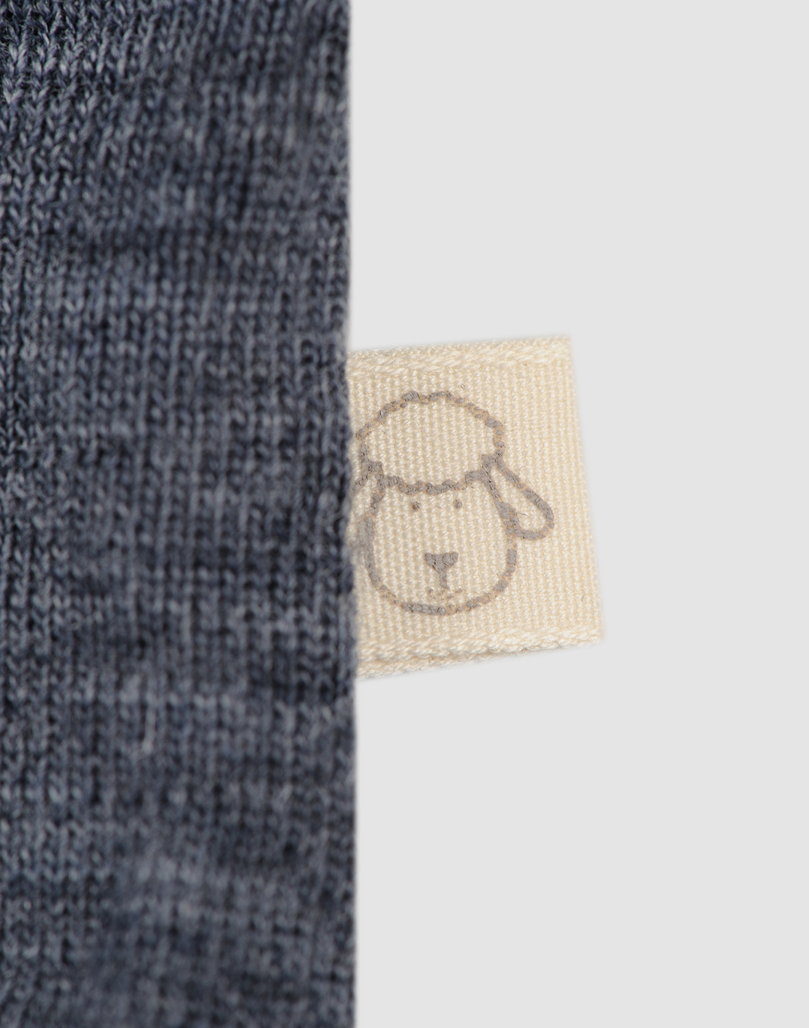 Shirt van merinowol voor baby's in Marineblauw