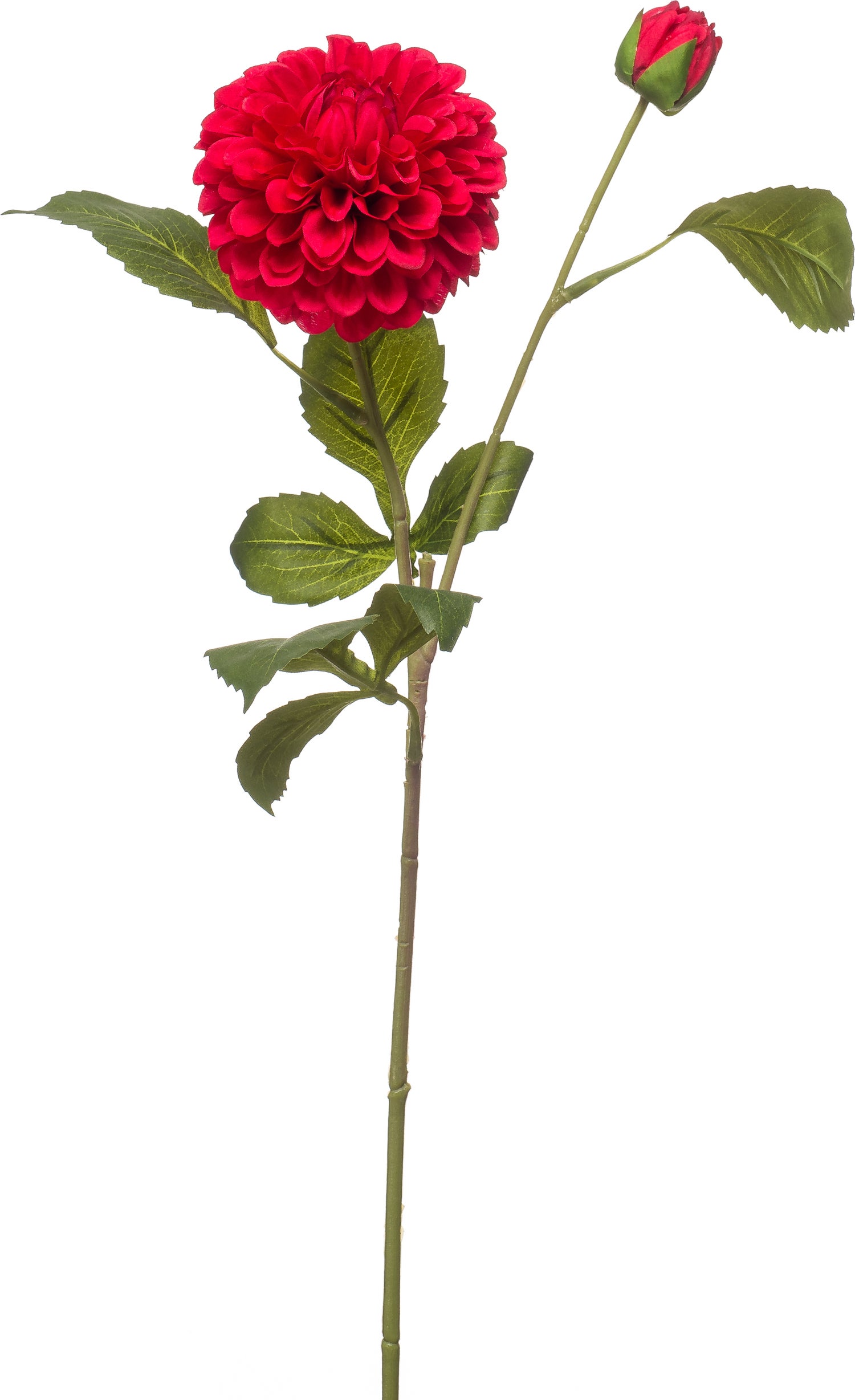 Emerald kunstbloem Dahlia rood 72 cm