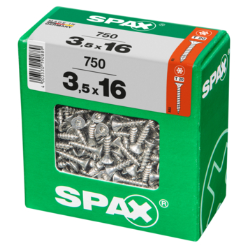 Spax universele schroef 3,5 x 16 mm wirox 750 stuks