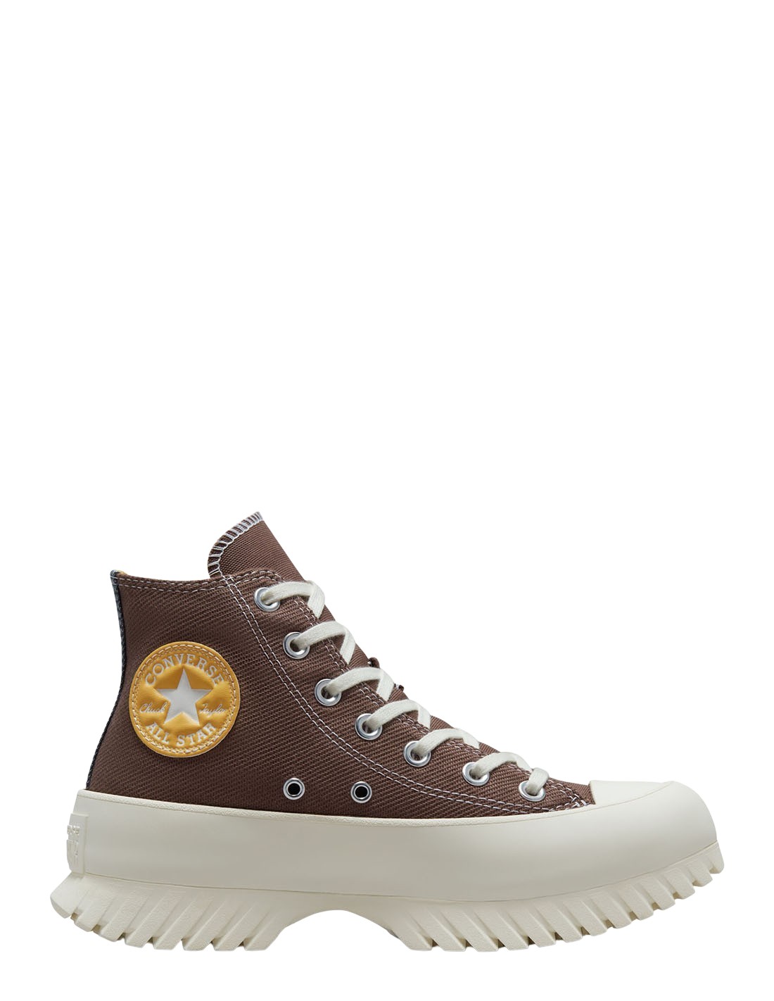 converse sneakers compensées montantes femme ctas lugged 2.0 hi denim marron