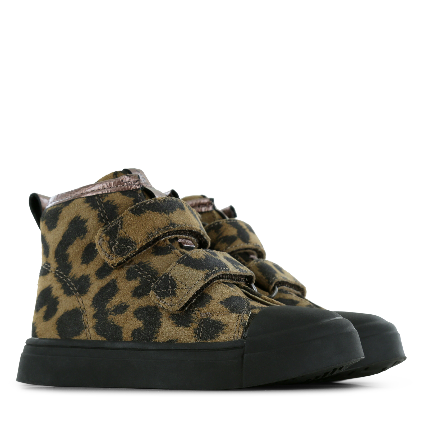 Shoesme klittenbandboot met panterprint Suède | Sale