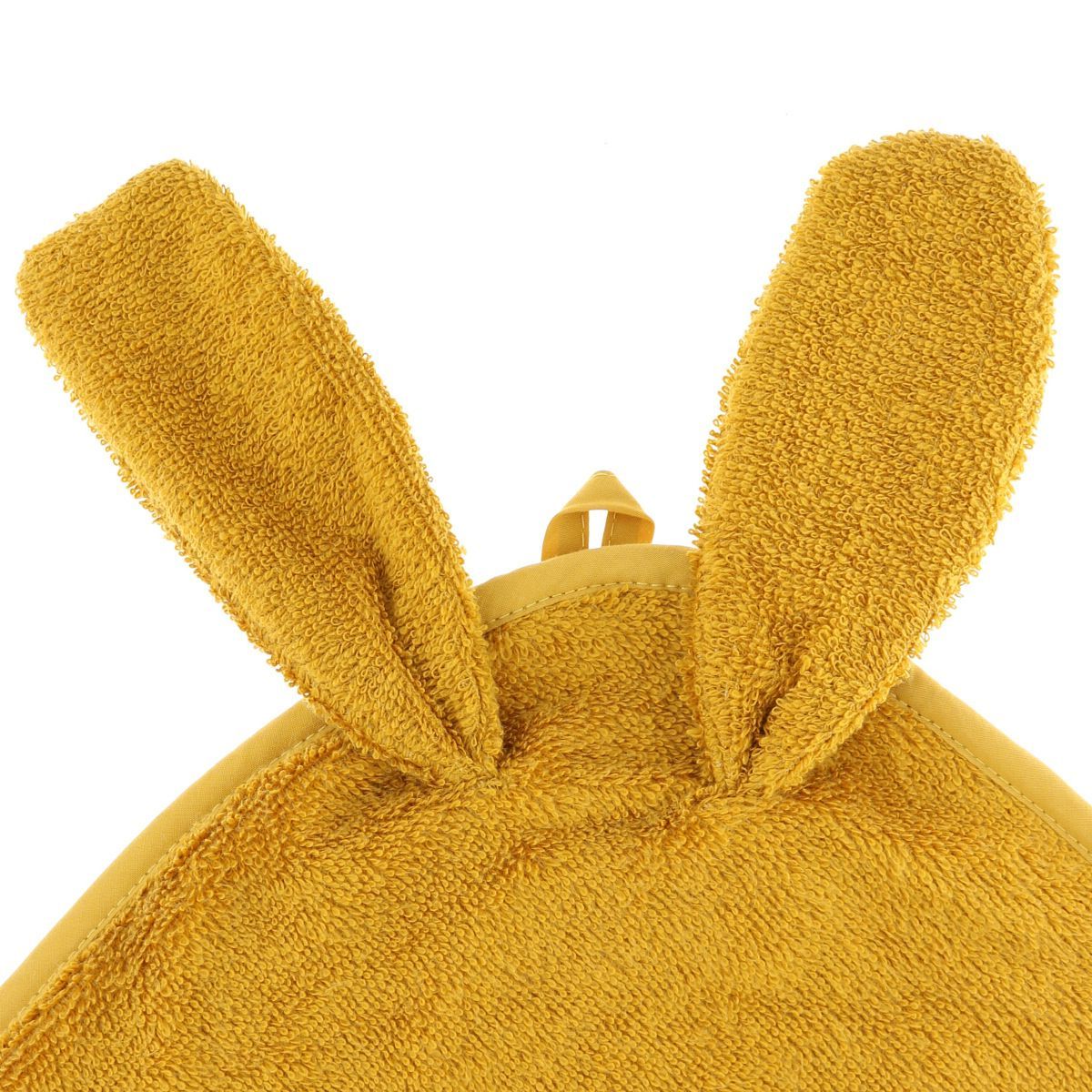 Cape de bain lapin moutarde