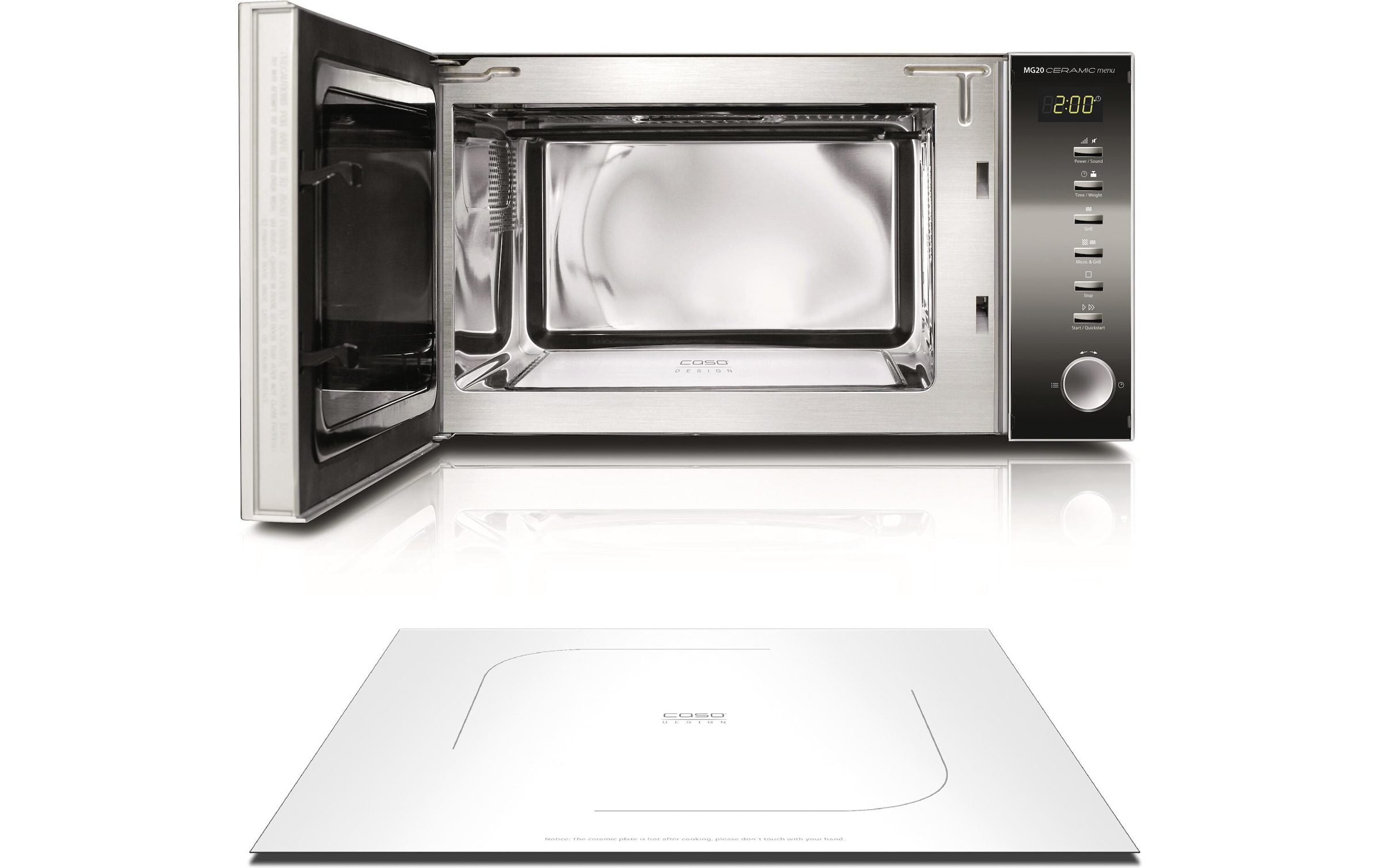 Caso Mikrowelle »MG20 Ceramic Menu« 800 W
