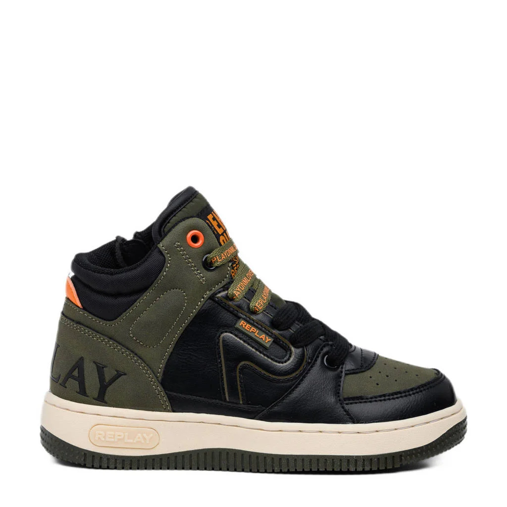 REPLAY Epic JR 8sneakers zwart/groen