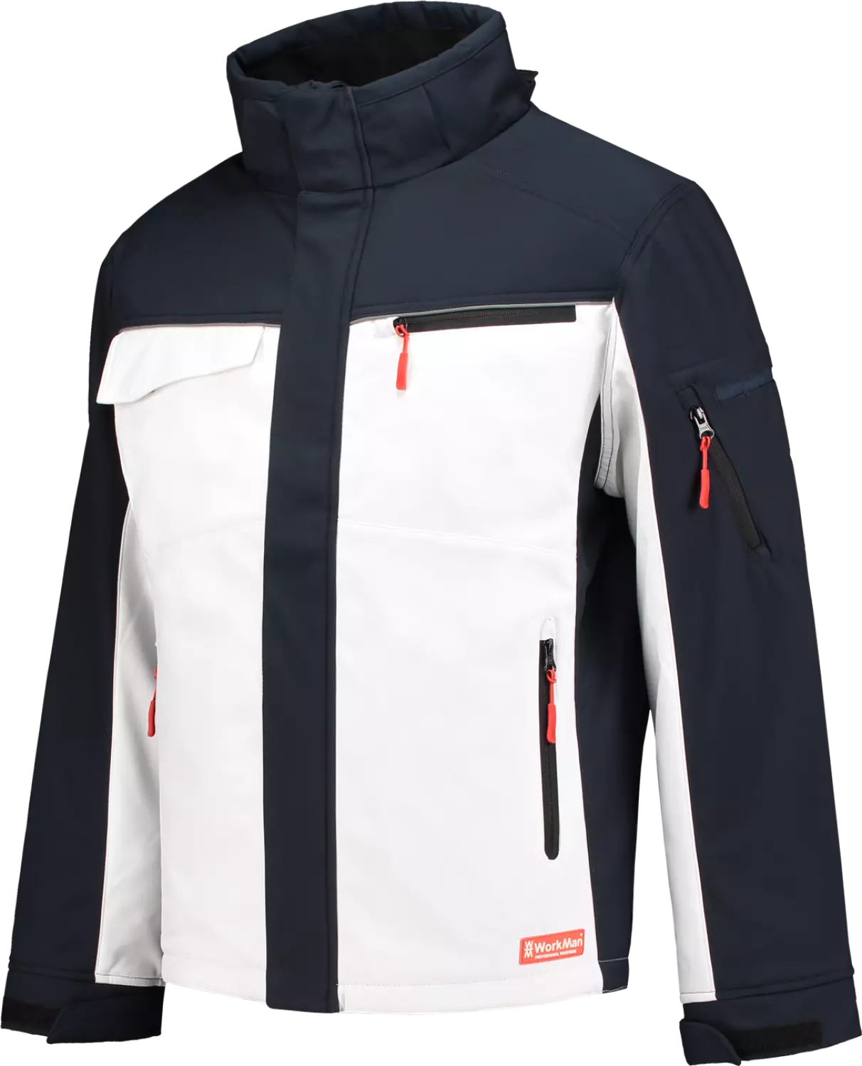 Workman Winter Softshell Jack White/Navy M