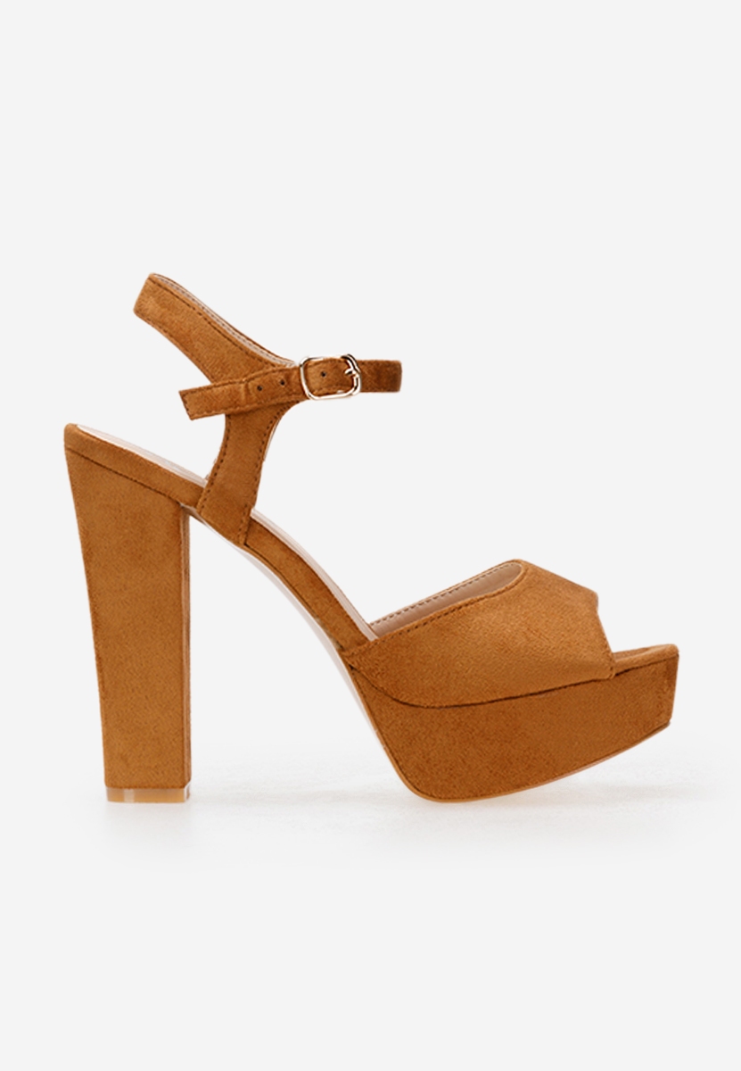 Sandales à talon  Anadia Camel