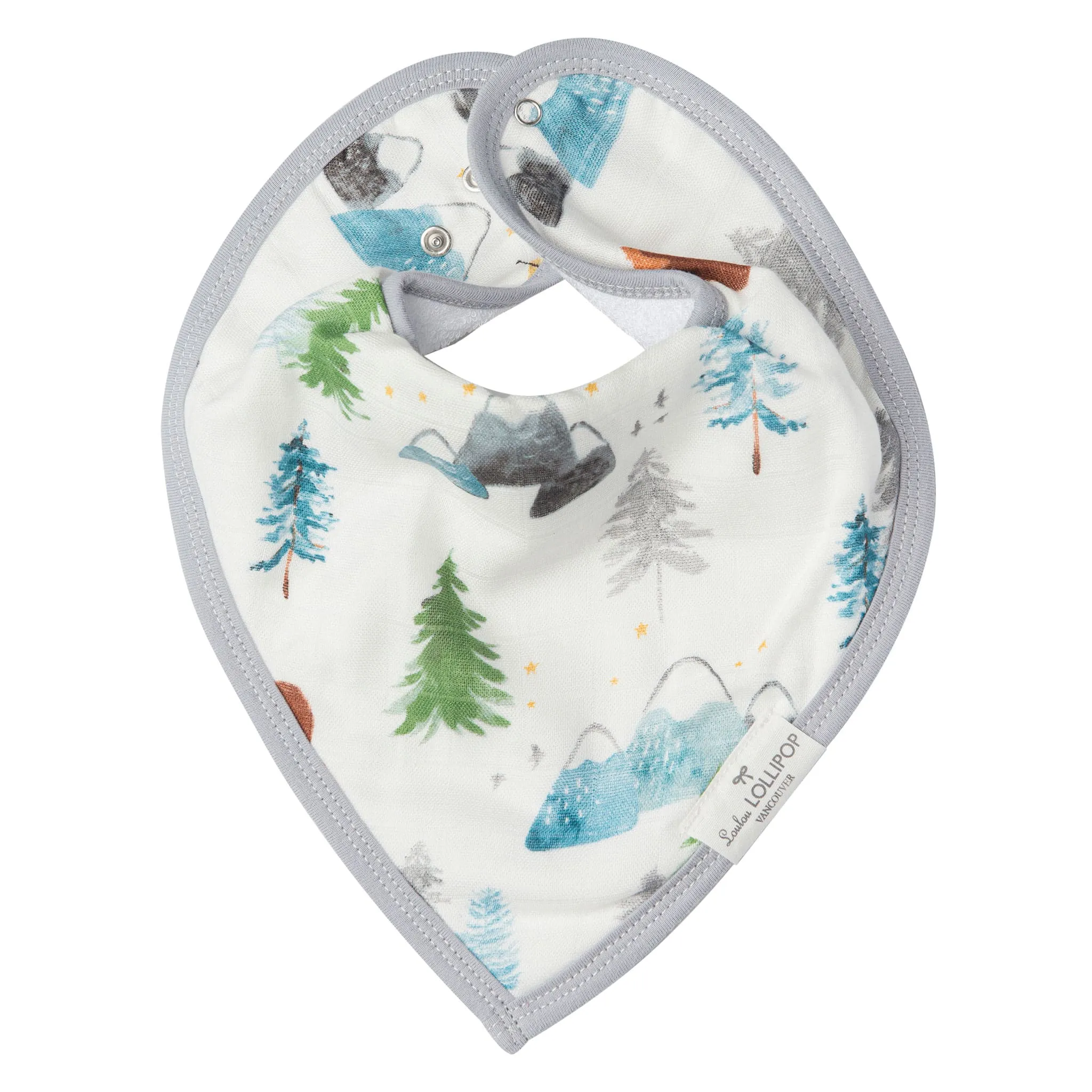 Loulou Lollipop Bavoirs Bandana Mousseline Paquet de 2 - Aventure
