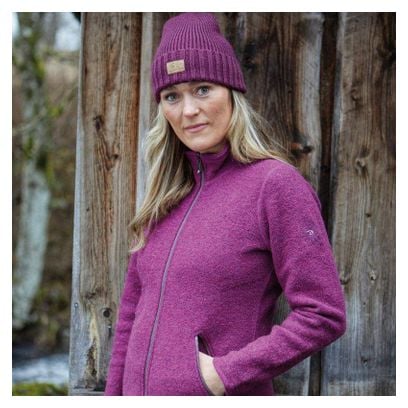 Cardigan en laine pour femme Ivanhoe Bella FZ-Lilas-Rose