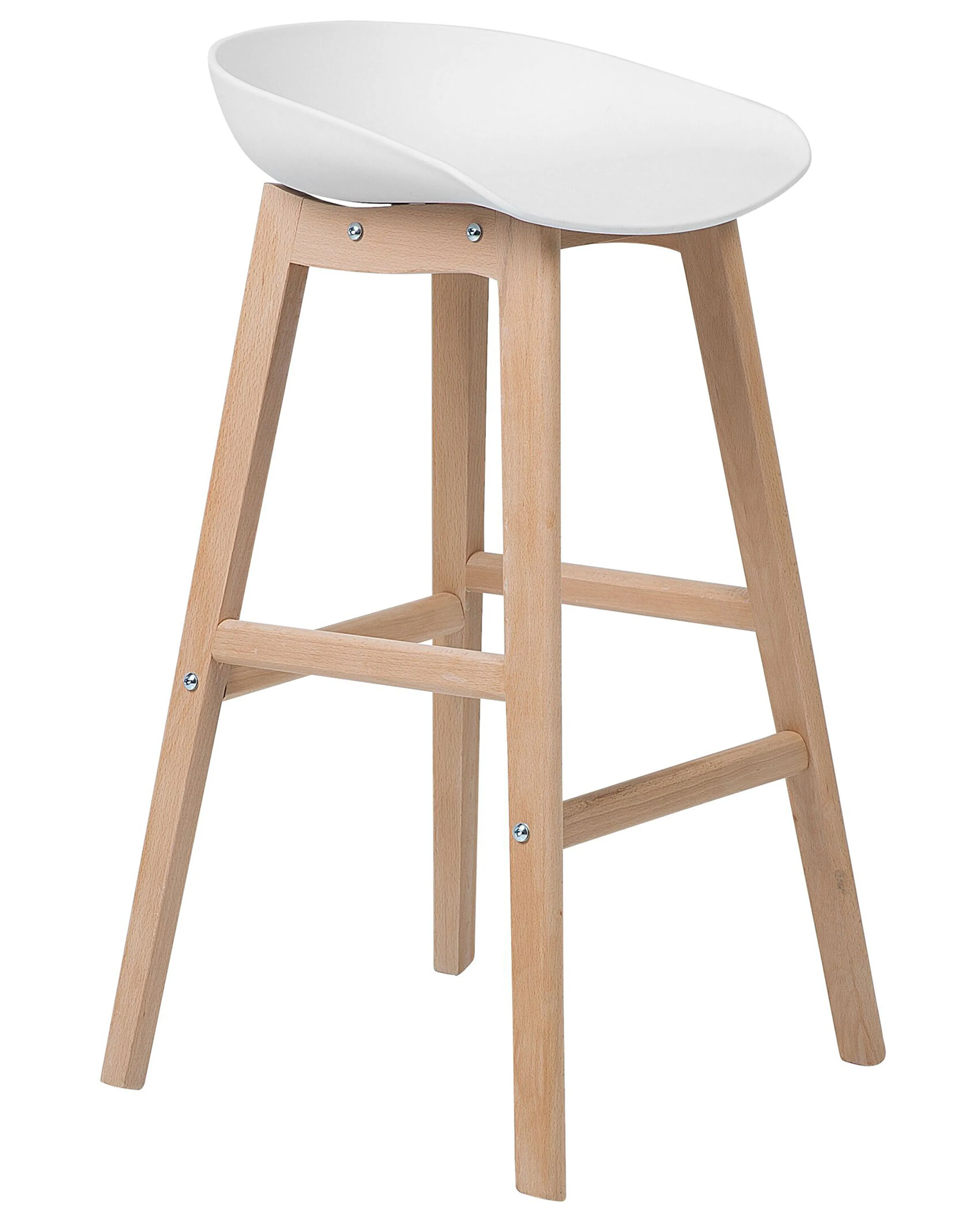 Set van 2 barstoelen MICCO Wit