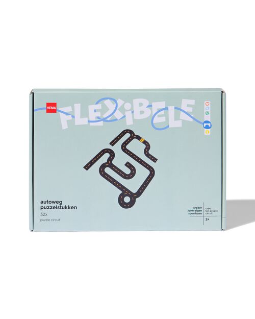 autoroute en pièces de puzzle PVC