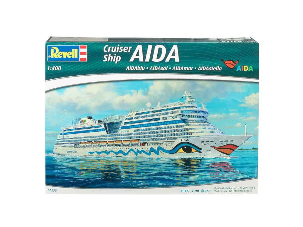 REVELL 05230   Modellbausatz Cruiser Ship AIDAblu, AIDAsol, AIDAmar, AIDAstella 1:400, ab 12 Jahre