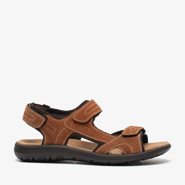 Mountain Peak leren heren sandalen bruin