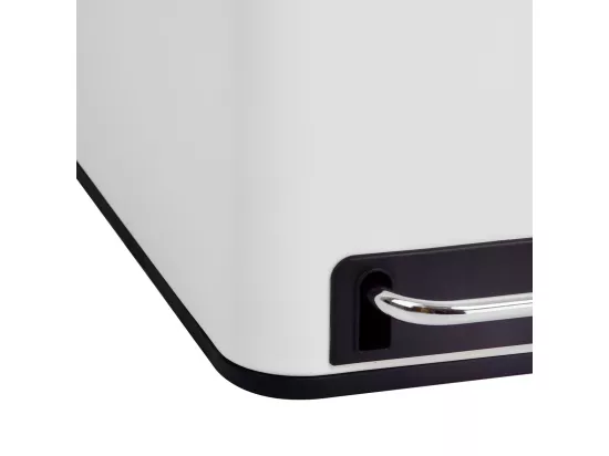 Poubelle à pédale 54L en inox