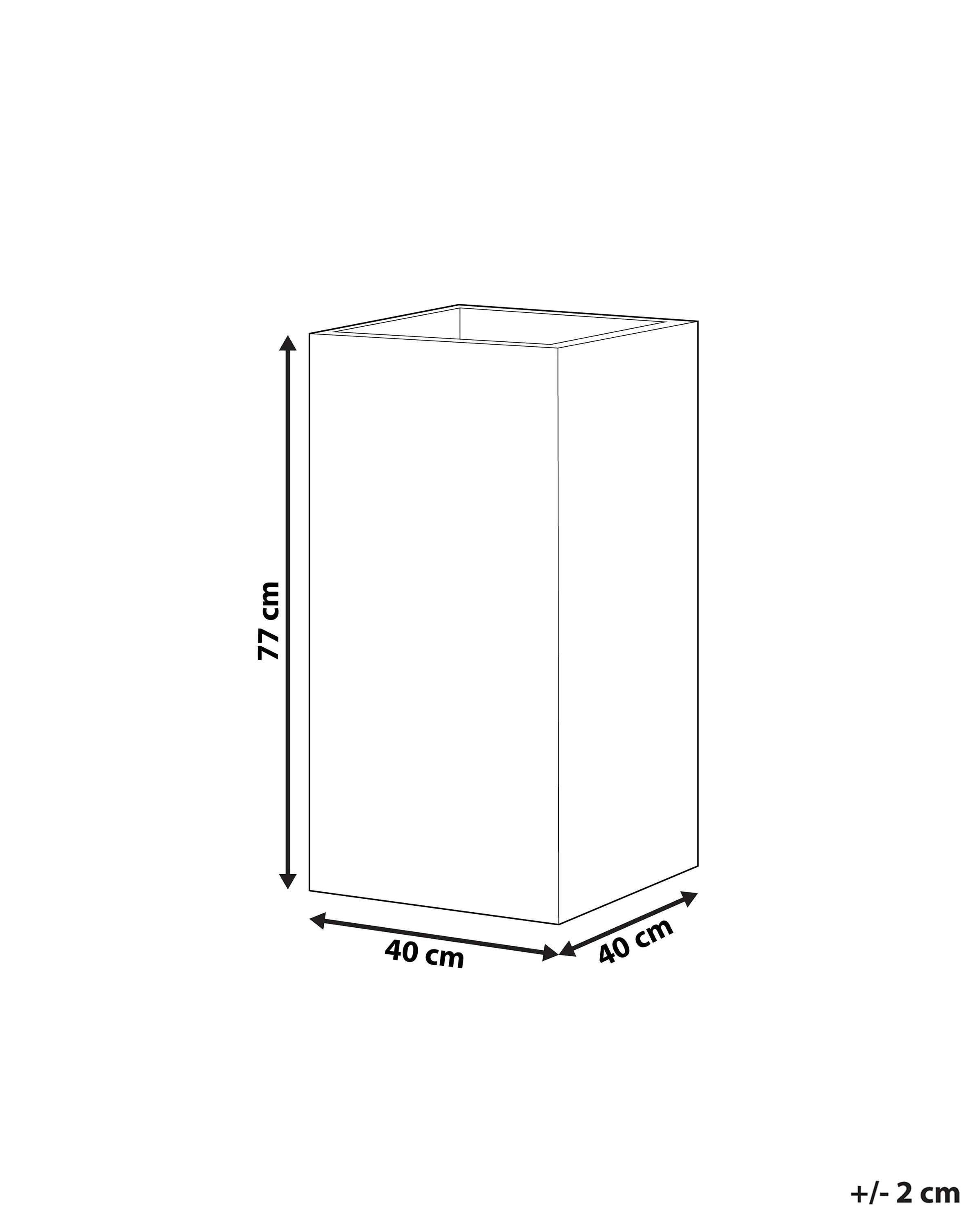 Bloempot DION 40 cm Grijs