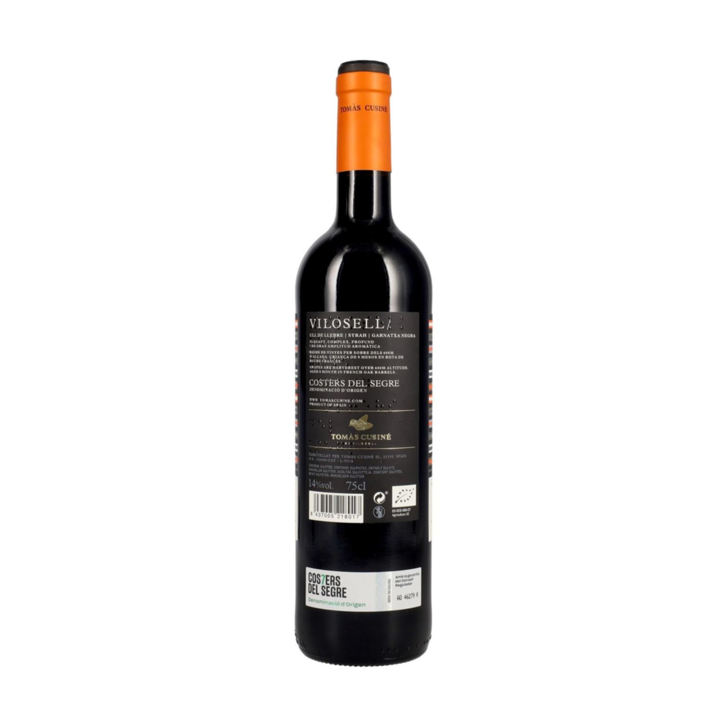 Costers del Segre DO Vilosell Tomàs Cusiné -75cl