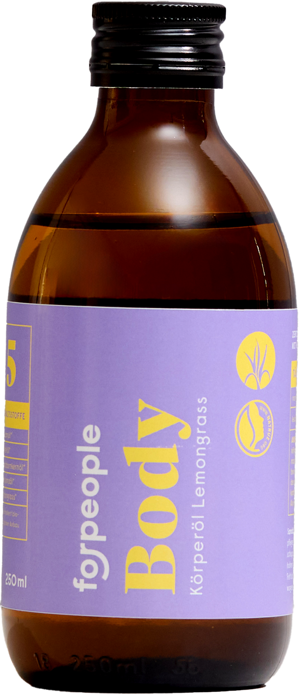 forpeople  Körperöl Lemongrass, 250 ml