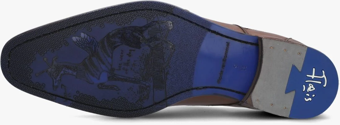 FLORIS VAN BOMMEL cognac floris van bommel nette schoenen sfm-30173