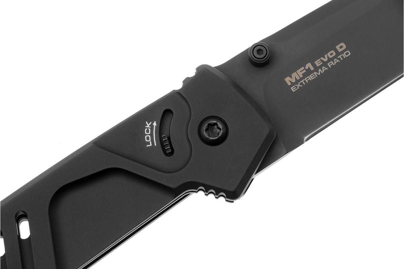 Extrema Ratio MF1 EVO D 04.1000.0232/BLK/BLK, Black Böhler N690, Black Aluminum zakmes