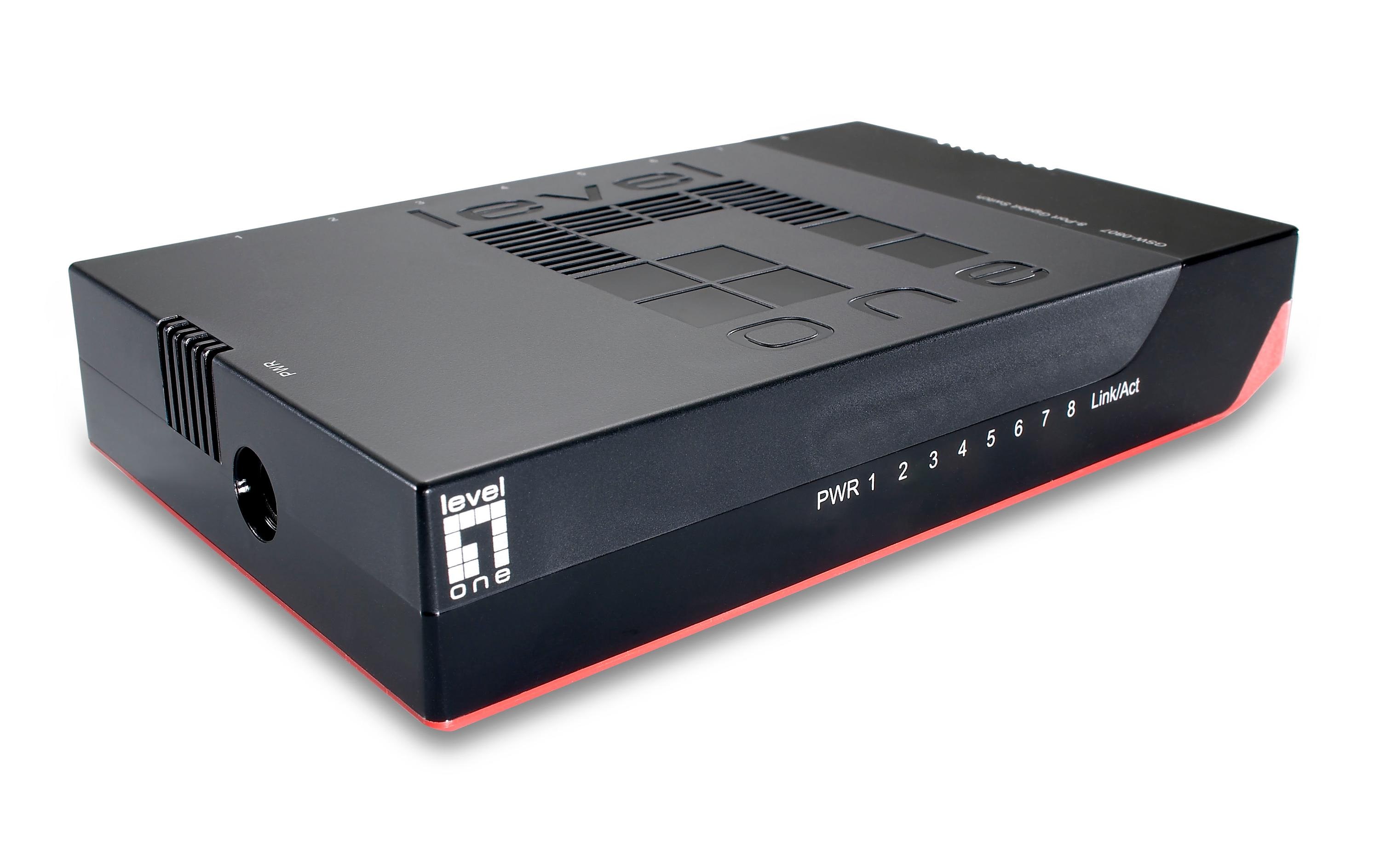 Switch GSW-0807 V2 8 PortHigh-Speed Netzwerk Switch mit 8 Gigabit Ports, Energiesparend & Einfache Einrichtung