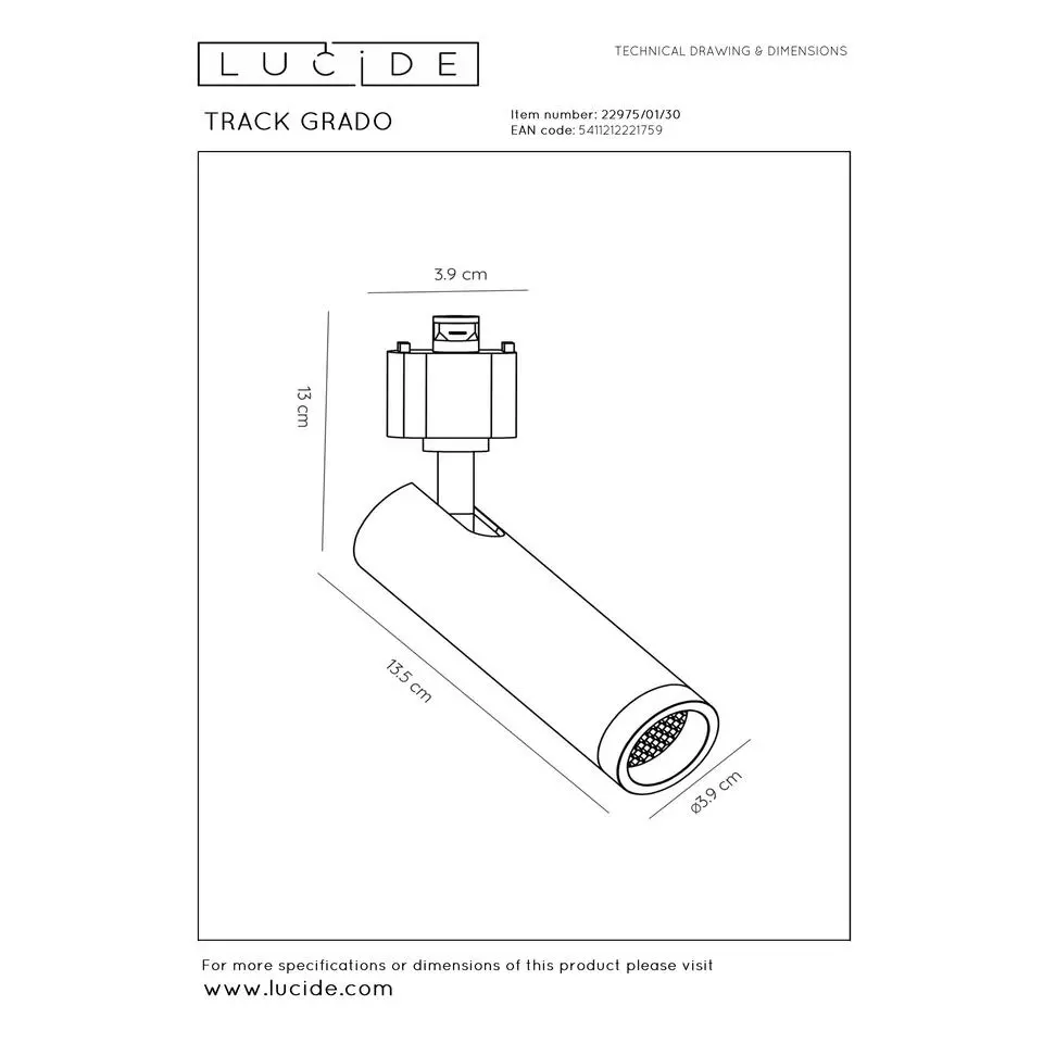 Lucide TRACK Railverlichting - Zwart