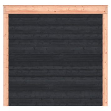 Overkapping Douglas Zwart Zweeds Rabat 595x255cm