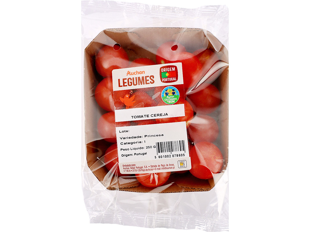 TOMATE CEREJA AUCHAN CULTIVAMOS O BOM 250 G