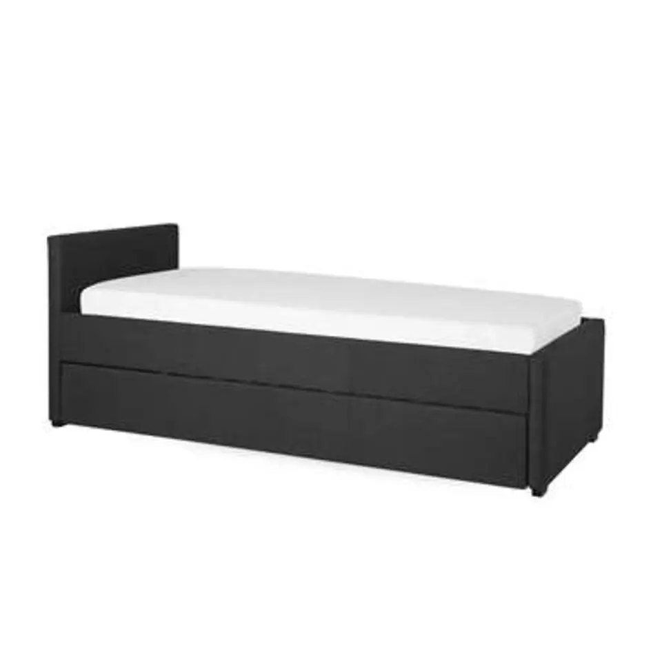 MARMANDE - Onderschuifbed - Grijs - 80 x 200 cm - Polyester