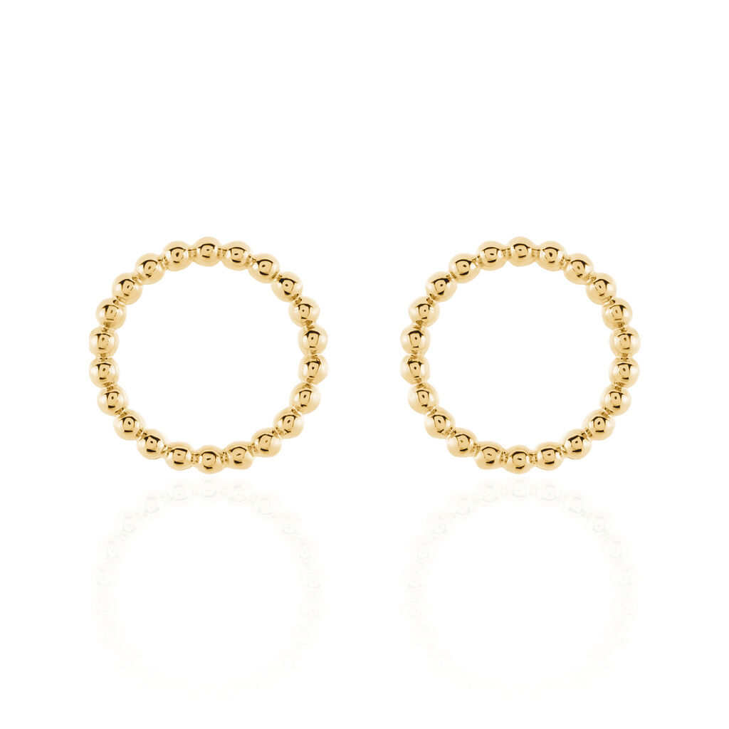 Boucles D'oreilles Puces Abigael Plaqué Or Jaune
