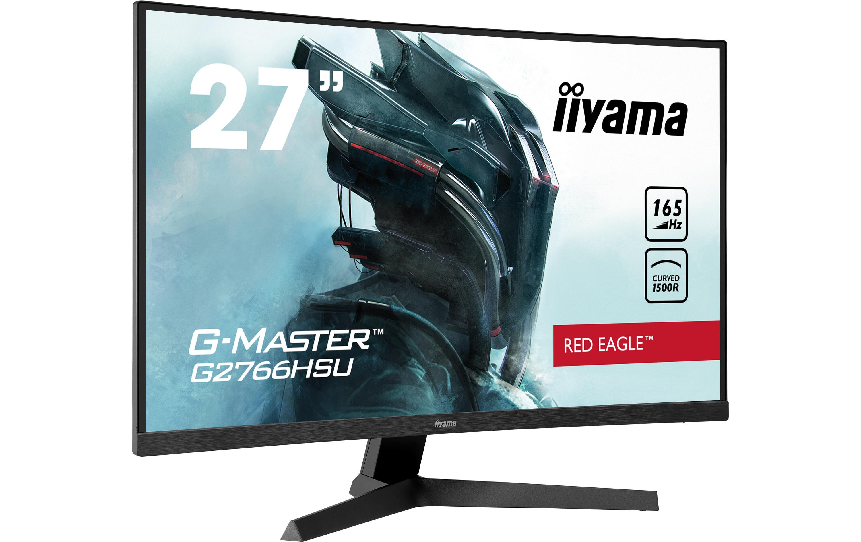 Monitor G-Master G2766HSU-B1<br>27-Zoll-Monitor mit gebogenem VA-Panel und einer Bildwiederholfrequenz von 165 Hz