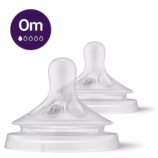 Lot de 2 Tétines Natural 3.0   0 mois +   de               Philips AVENT