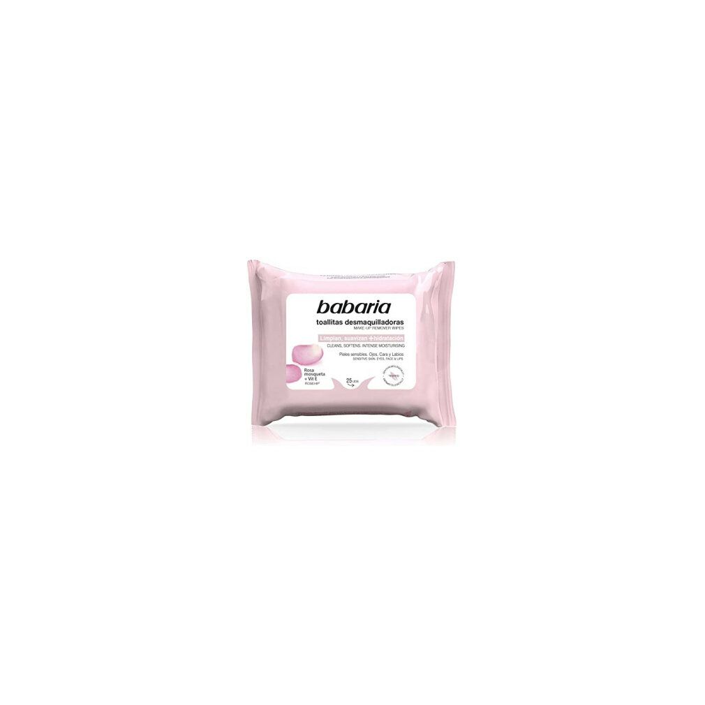 Babaria Rosa Mosqueta Make Up Remover Wipes 25 Units