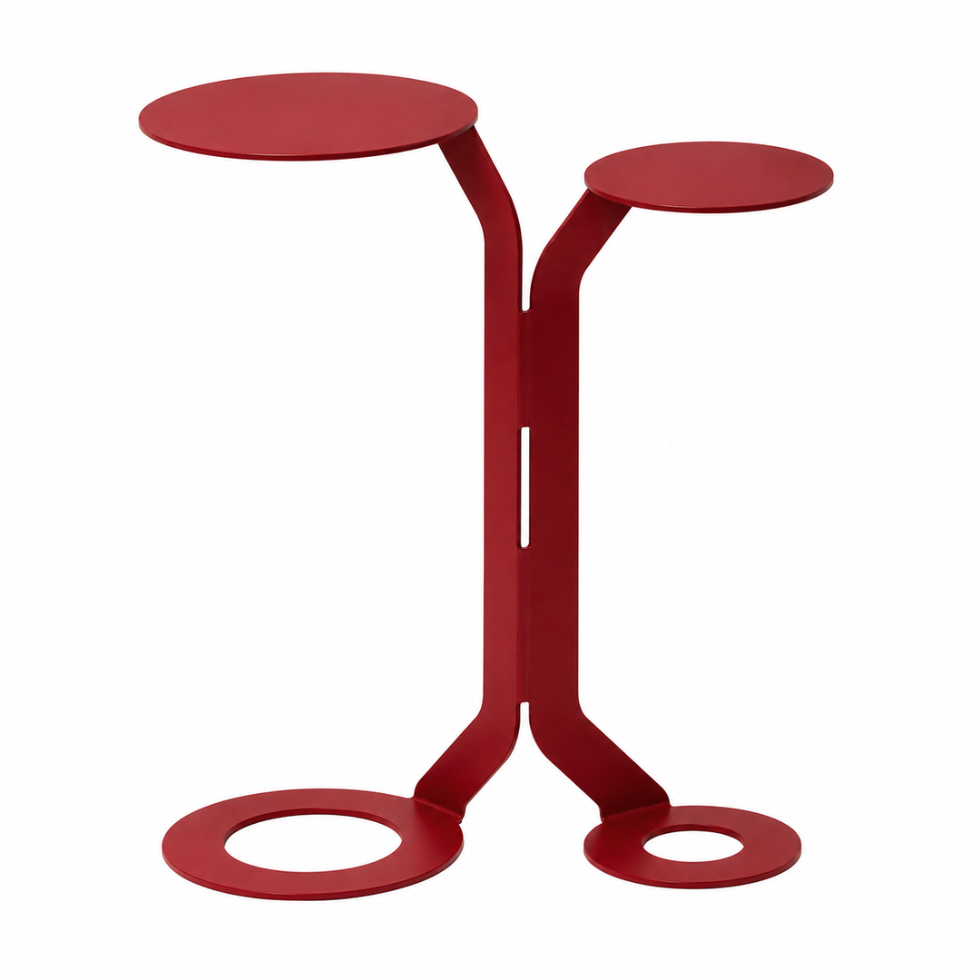 Havee robijnrode Roundy Bijzettafel
