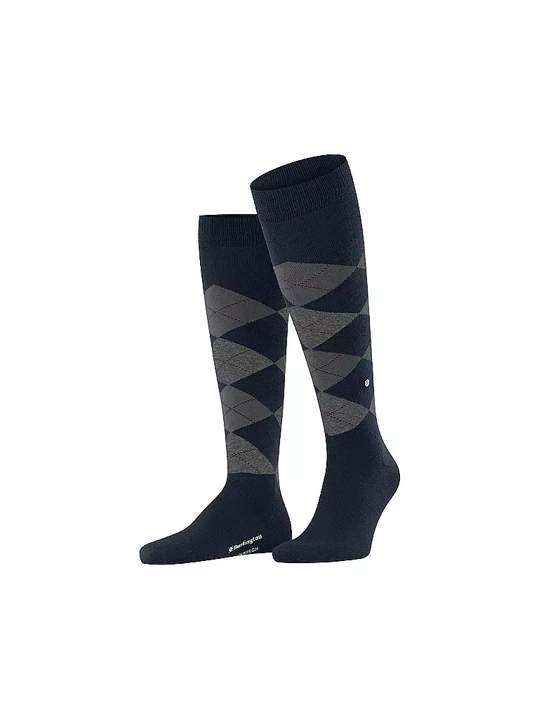 BURLINGTON Herren Kniestrümpfe EDINBURGH 40-46 marine dunkelblau