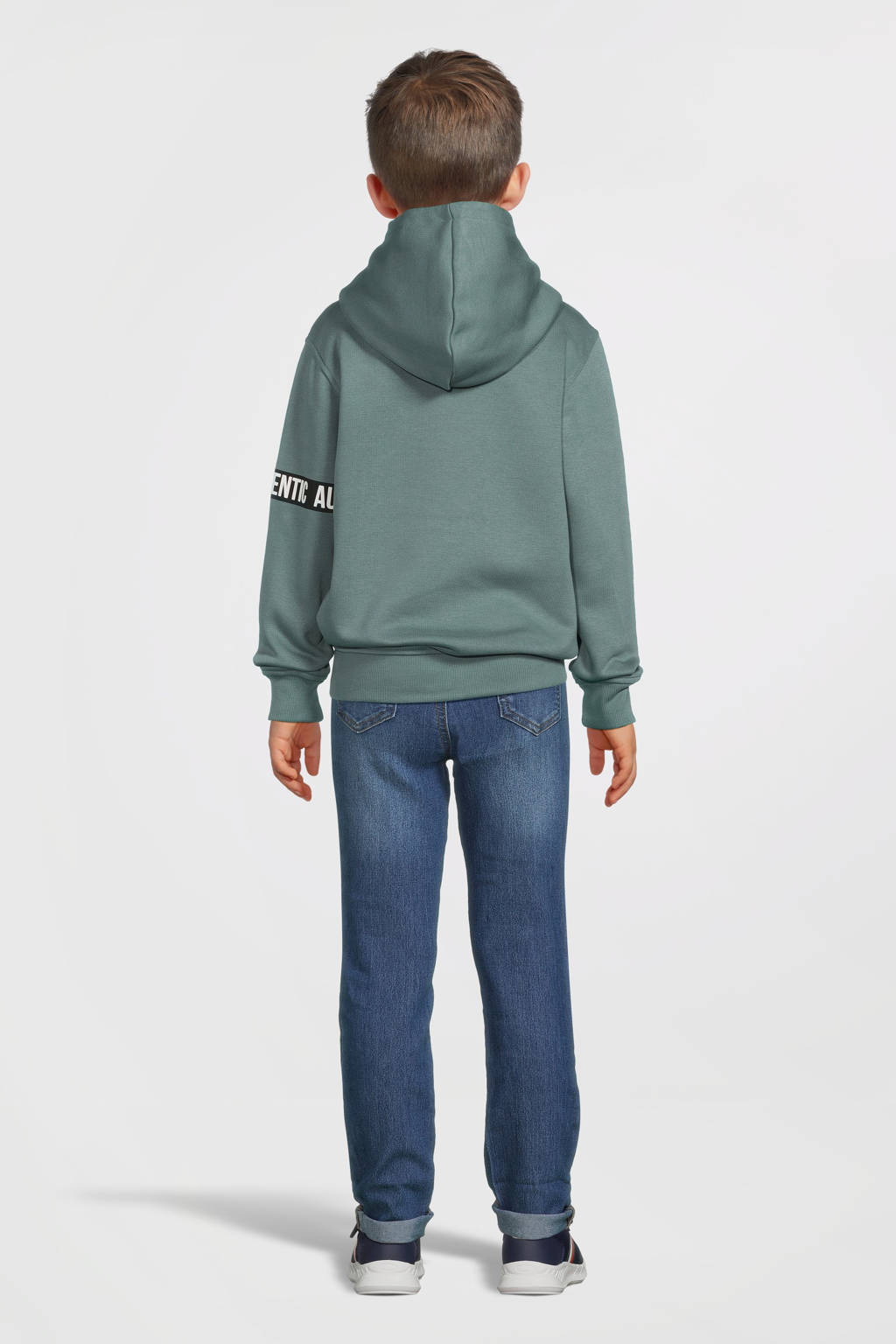 Cars hoodie ZLOW met printopdruk zeegroen