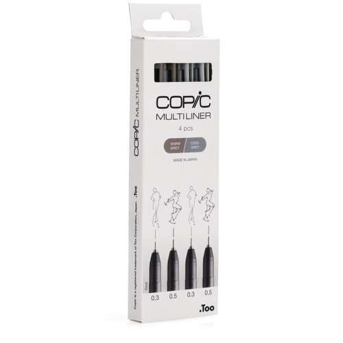 COPIC® Multiliner 4er-Set, grey