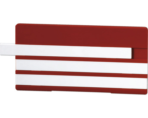 Simplex etiketteerplaat 100 x 50 mm om op te schrijven, wit met 3 blanco stroken F55104