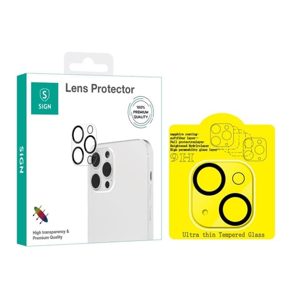 linsedeksel i herdet glass for iPhone 13 Mini og iPhone 13
