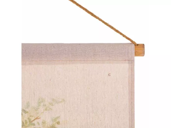 Toile parchemin imprimée sur tissu 65x95x2,5h