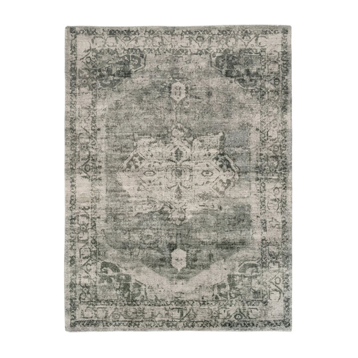 Vintage vloerkleed - Kyra Medaillon Groen | Duurzaam design