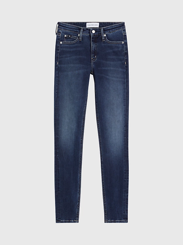 Calça jeans skinny de cintura média