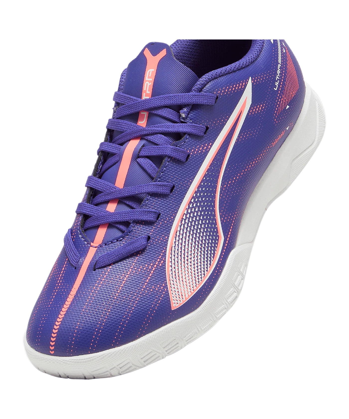 PUMA ULTRA 5 Play IN Formula Jr Kids Lila Weiss F01