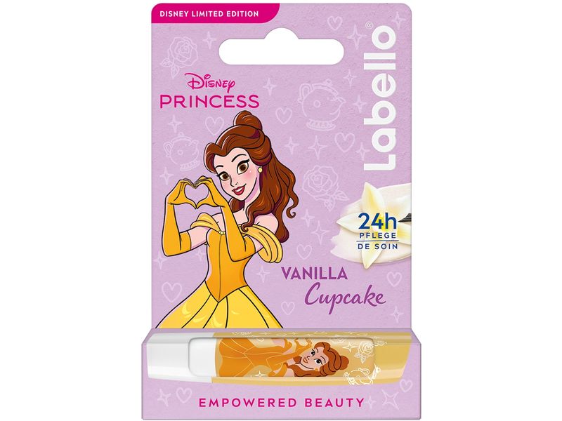 LABELLO Lippenpflege Belle Vanilla Cupcake 4.8 g Lippenpflege mit süssem Vanillearoma versorgt die Lippen 24 Stunden lang mit Feuchtigkeit