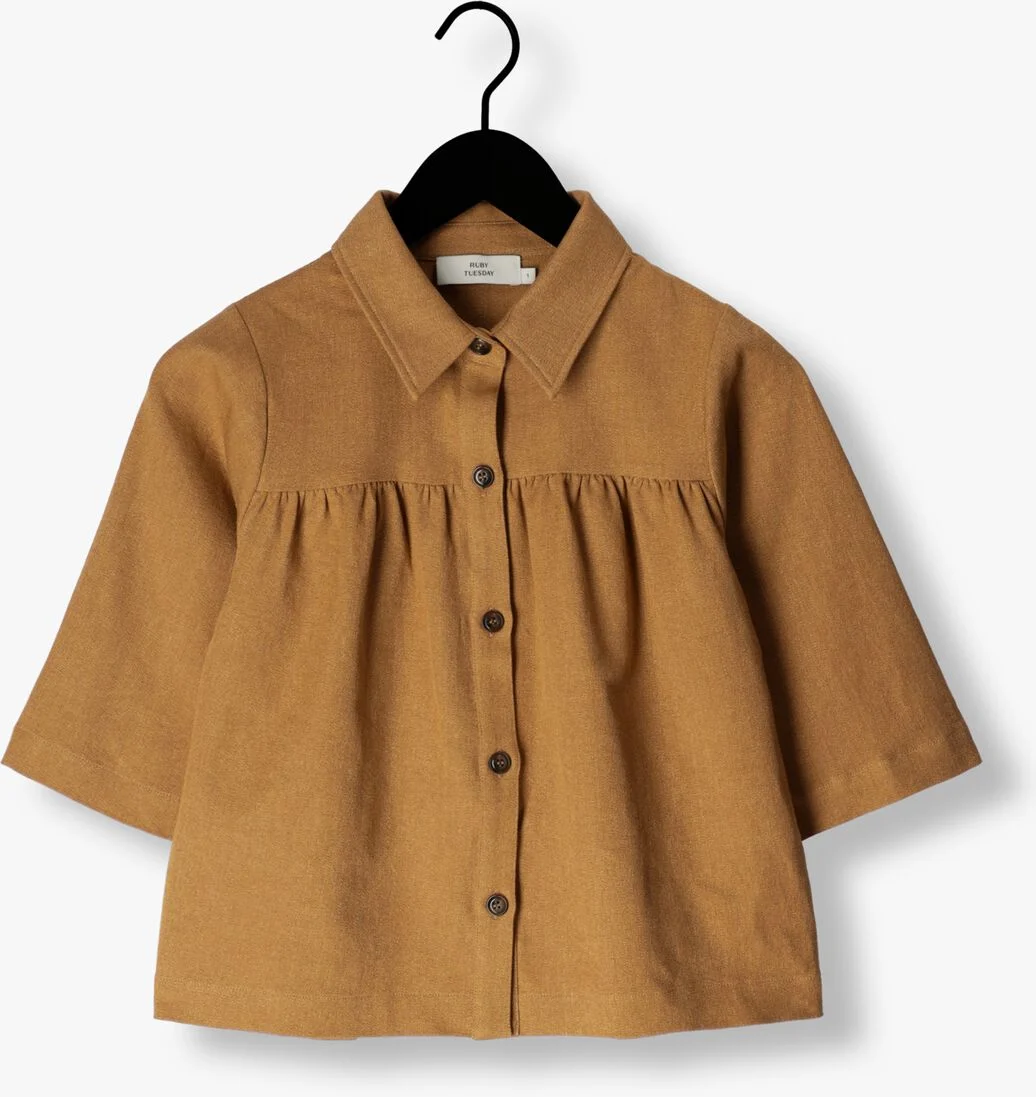 RUBY TUESDAY camel ruby tuesday blouse riah blouse