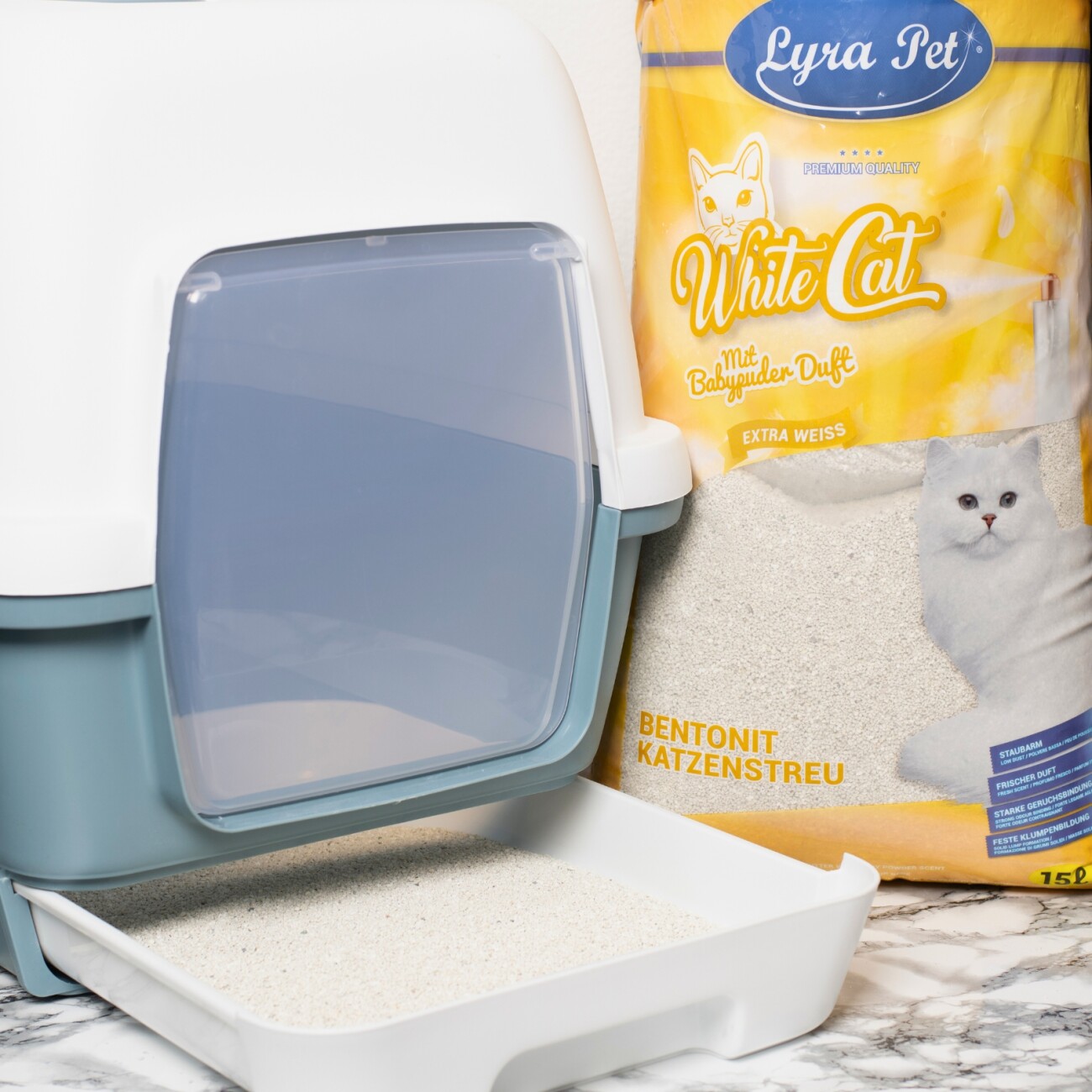 Lyra Pet White Cat Bentonit Katzenstreu 15 l