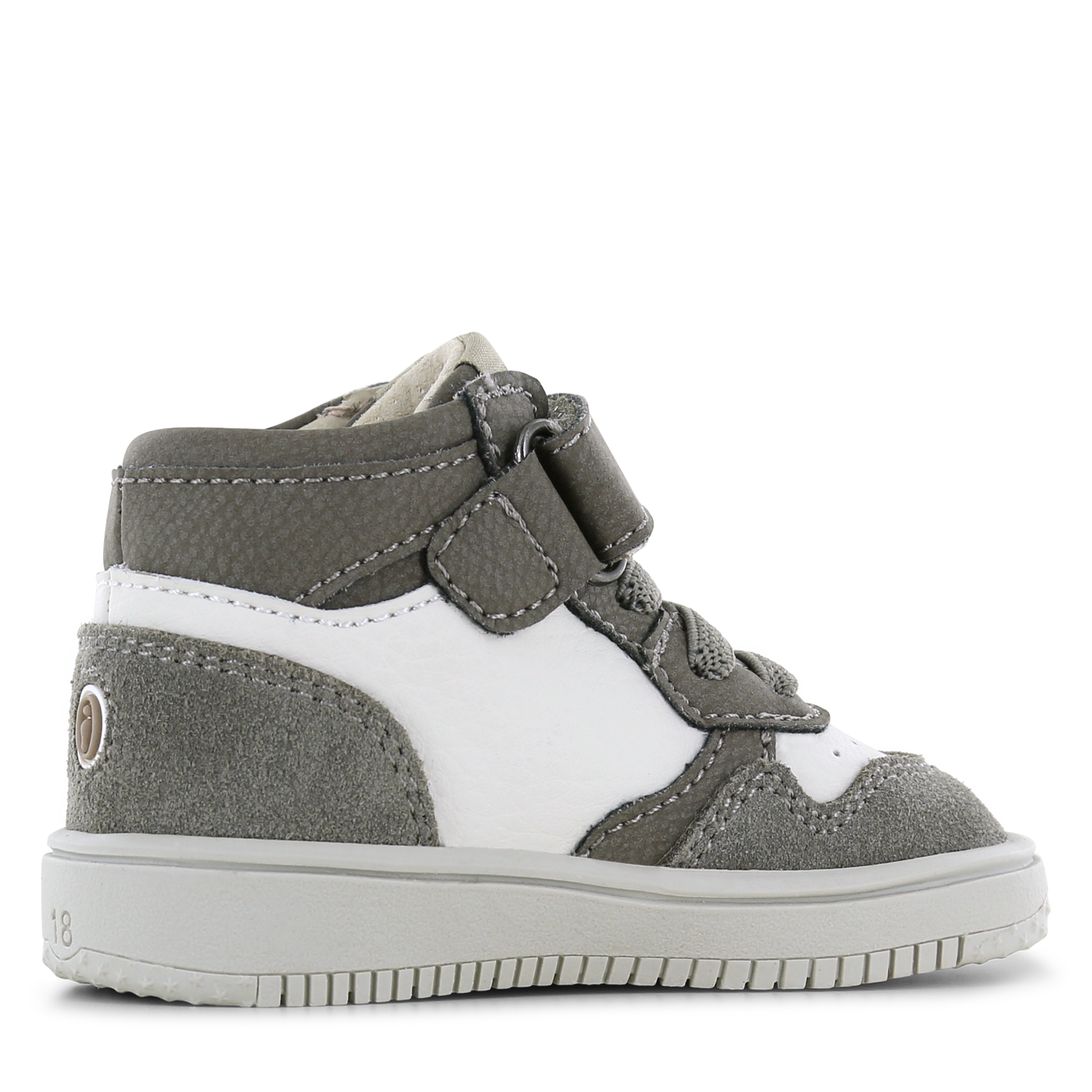 Shoesme wit-grijs sneakertje Microfiber leer, Suède | Sale
